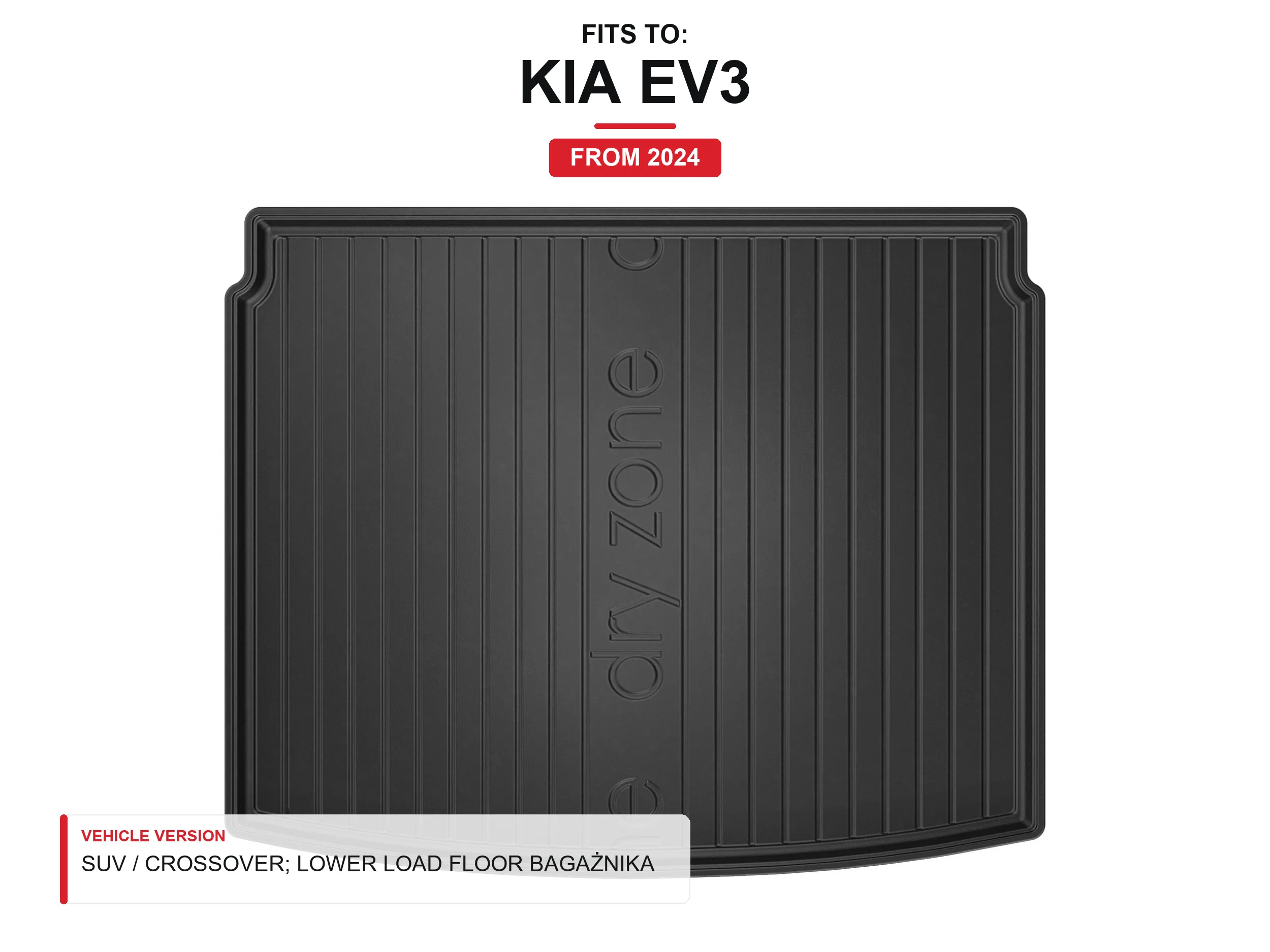 Tpe Dryzone kofferbakmat voor: Kia Ev3 2024- SUV