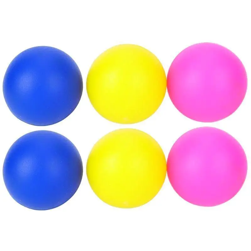 6Pcs PVC Beach Toy Ball Beach Racket Set Red Yellow Blue Replacement