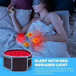Rot- und Infrarot -Licht -Therapiegürtel, 850 nm, 660 nm, LED, Wickel Schönheitsgeräte, Fettverbrennung, Gesichtswrap, Gewichtsverlust, Taille, Wärmekissen, Ganzkörper 8 Hauptverlust -Abhilfe - №6