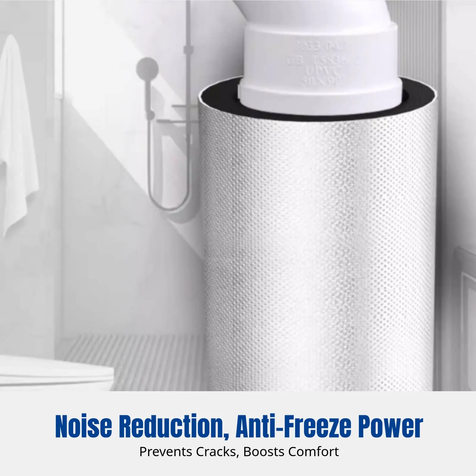Insulation Sleeve, Aluminum Foil, Pressure-Sensitive Rubber Foam, Thickened, Fire-Resistant, Outdoor Winter Anti-Freeze