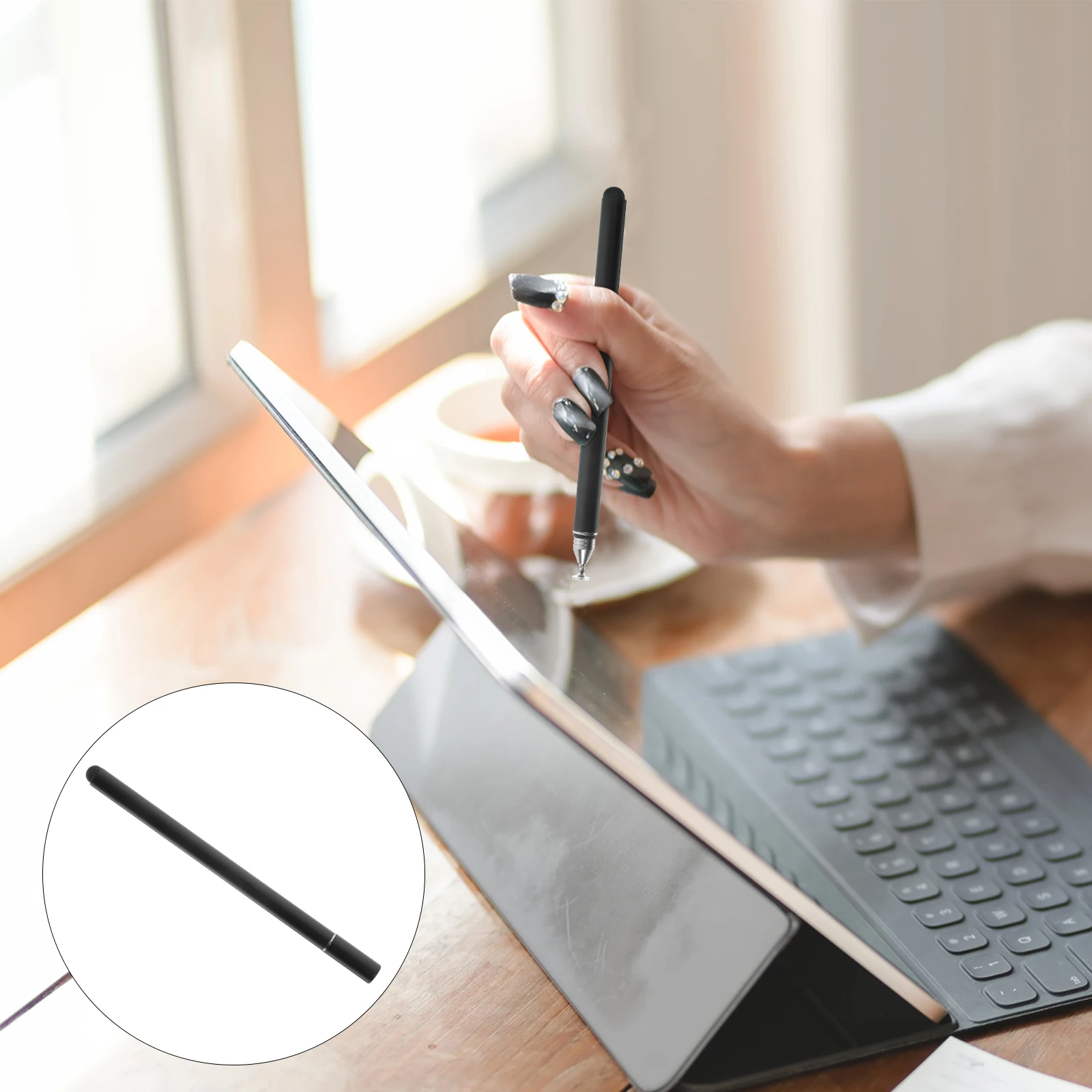 

Creative Capacitive Stylus Pen Double Head Design Sensitive Touch Writing Drawing Tool For Phone Mobile Cellphone Tablet Touch