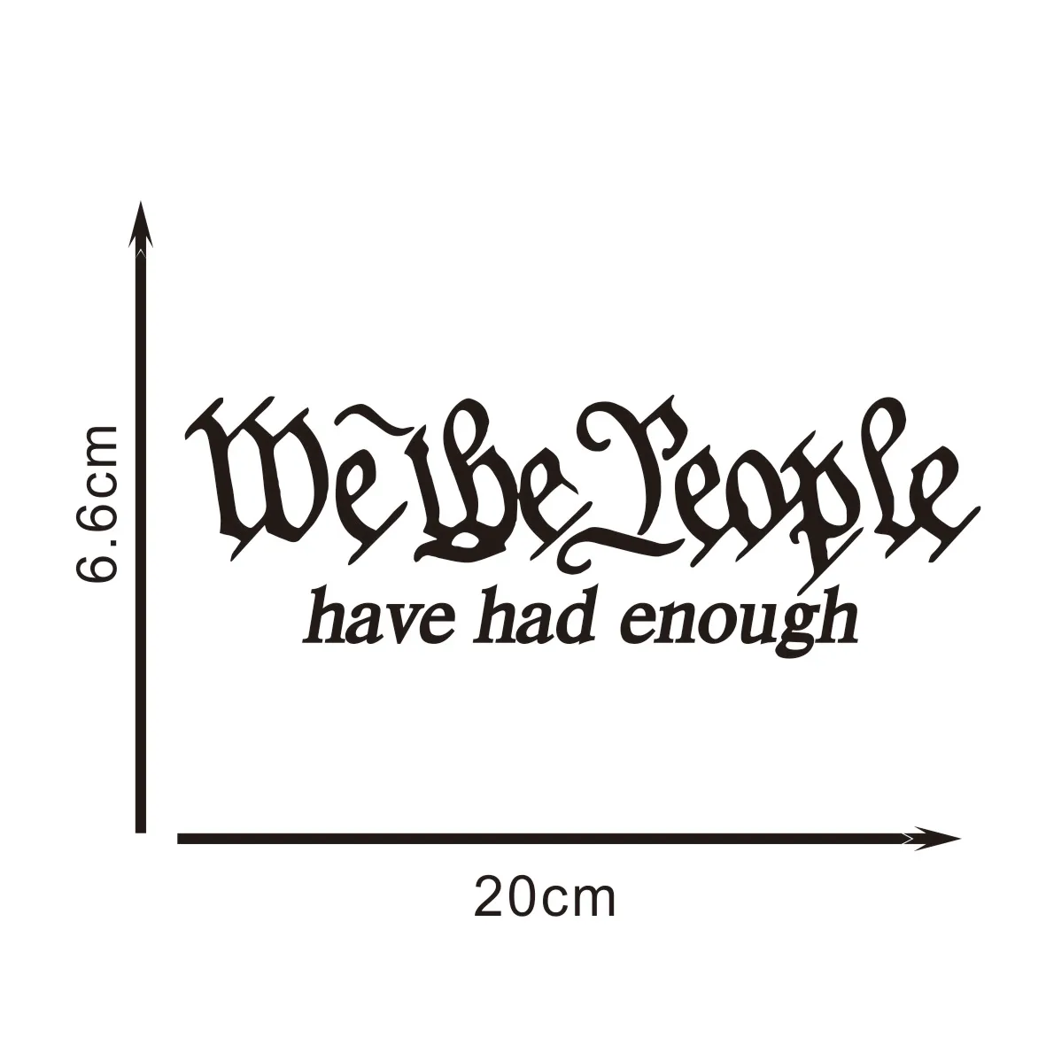 

'We The People' Vinyl Decal Sticker - for Cars, Walls, Windows & Custom Decor, Multi-Surface Use