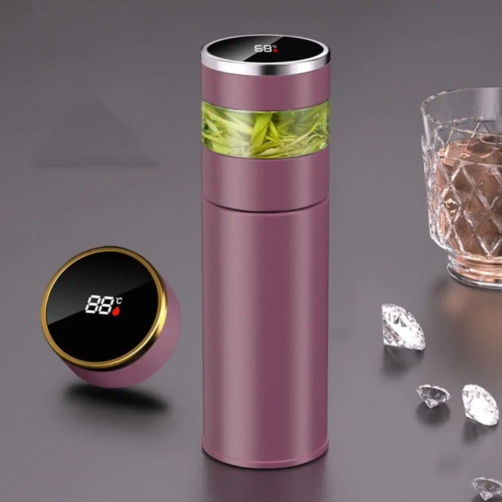 

316 Stainless Steel Smart Thermos Bottle Separation Strainer Glass Partition Tea Infuser Thermos Leakproof Anti-scald