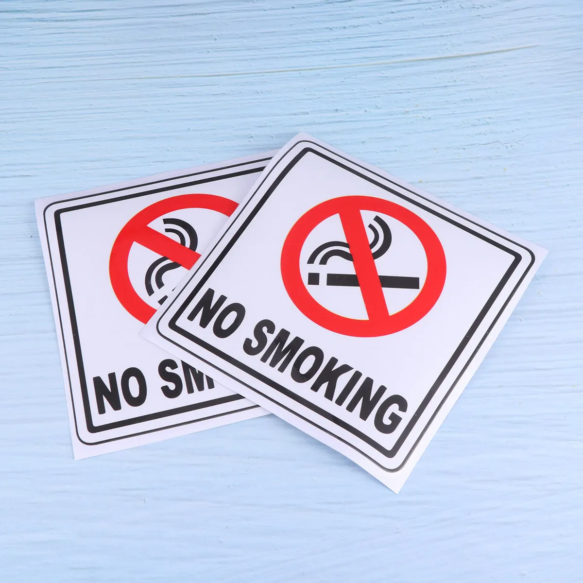 

10Pcs No Smoking Sticker Set Premium Pet Material Waterproof Sun Resistant Creative Car Bumper Auto Decal for Smooth Surfaces