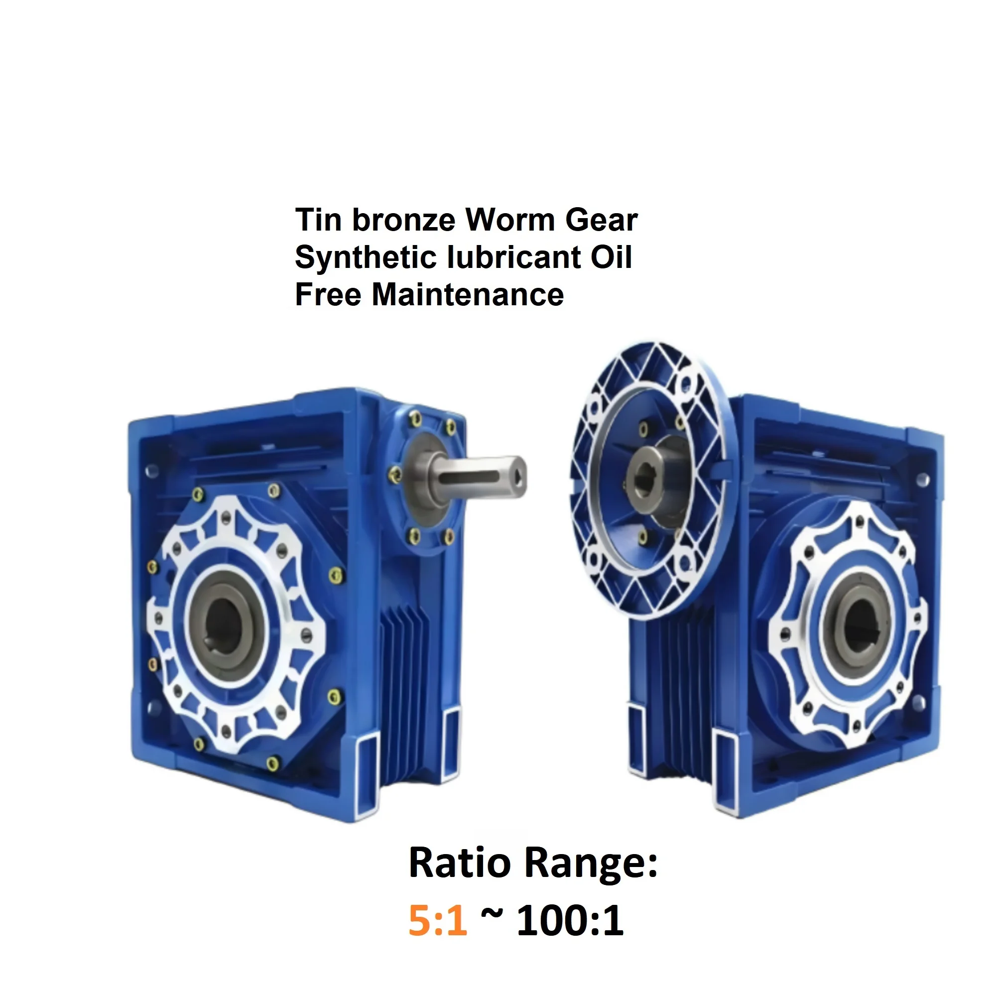 NMRV110/ CYRV110  Input 19/24/28/38 Output 42mm Tin bronze Worm Gearbox Worm Gear Reducer