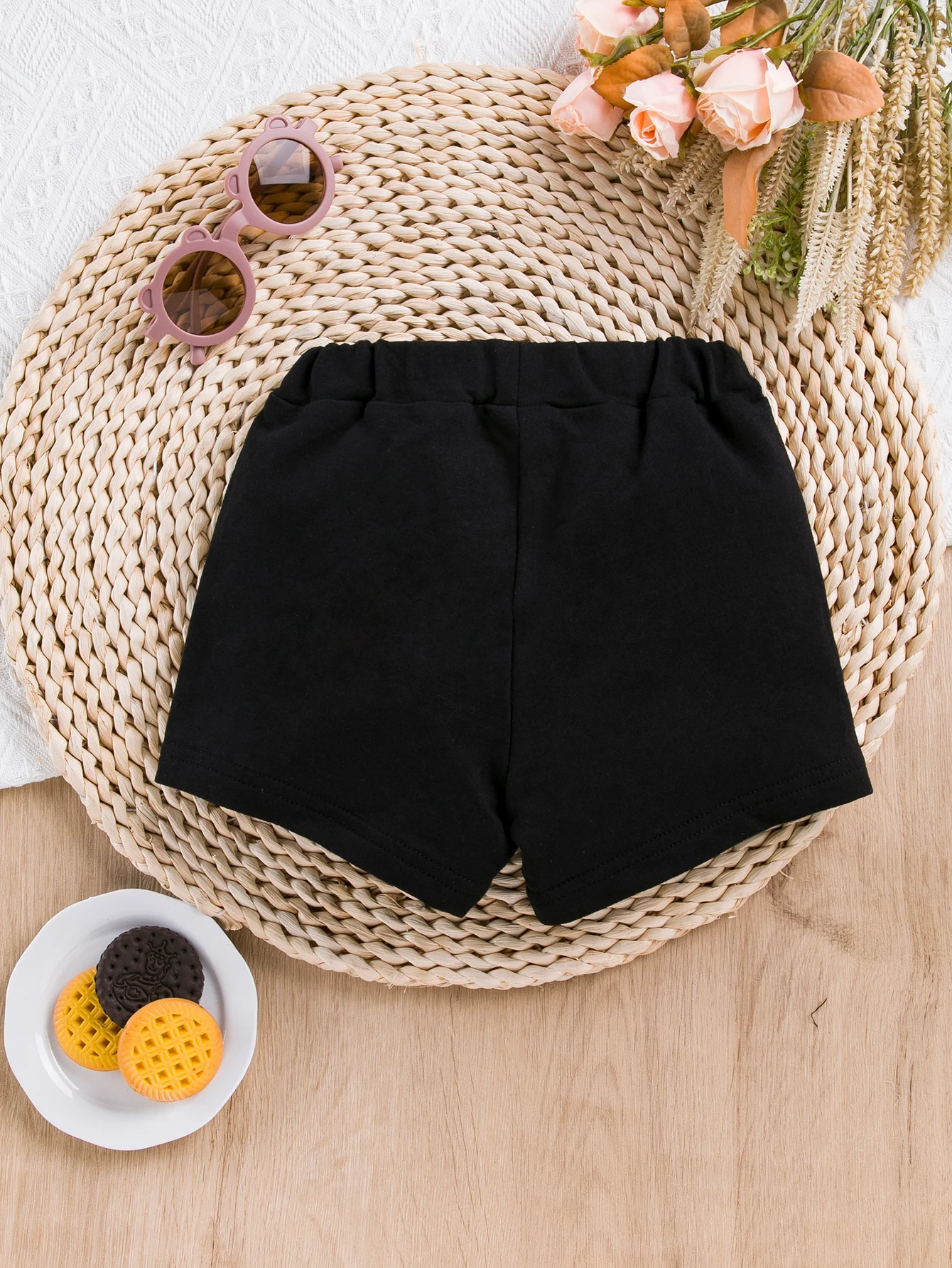 Baby Boys Spring Summer New Shorts Striped Contrast Color Hem Sports Casual Pants