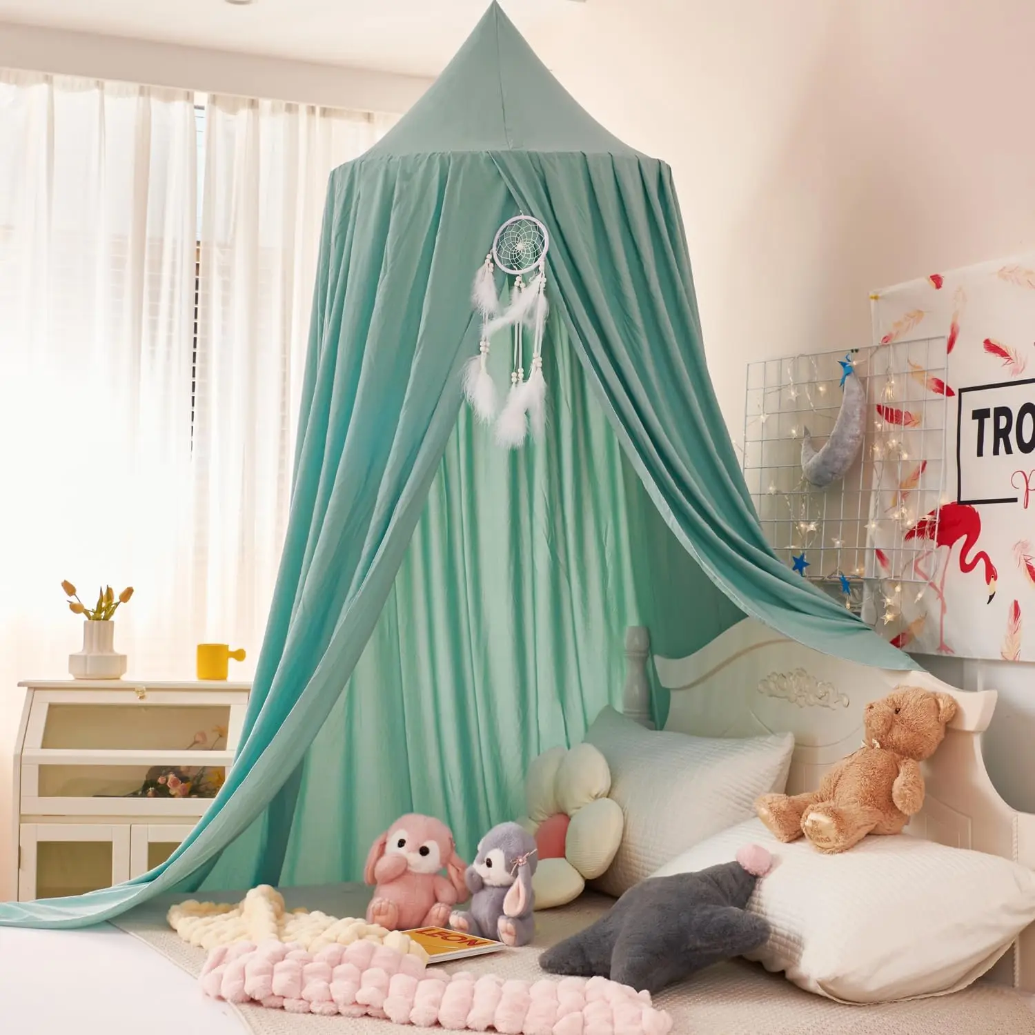 Zanzariera per culla tenda camera da letto per bambina camera da letto per bambini angolo principessa decorazione per la casa tenda baldacchino Baldachin Dossel.