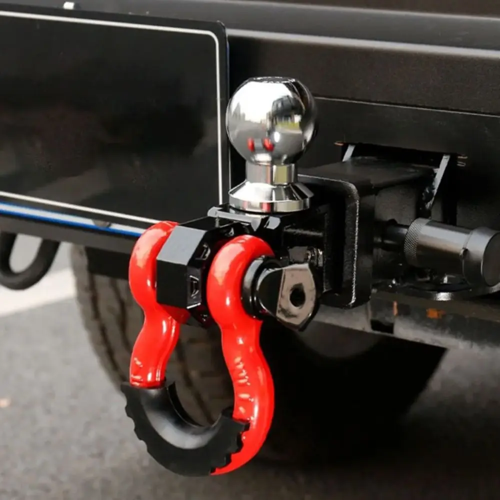 

Aluminum Alloy Trailer Hook Forged Reinforced Heavy Duty U Shackle Solid Ball Head Square Mouth Towing Hook Off-Road Rescue