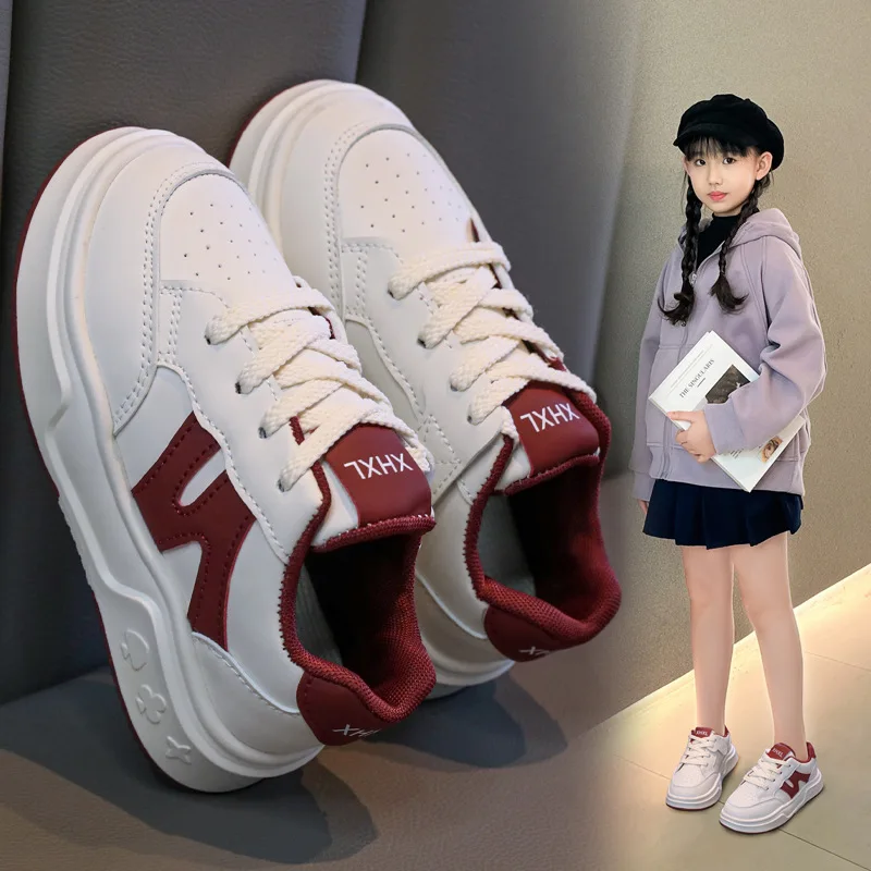 

New Children's Small White Shoes Spring Thick Sole Sports Shoes Fashion Casual Children's Shoes Sneakers Zapatillas De Deporte