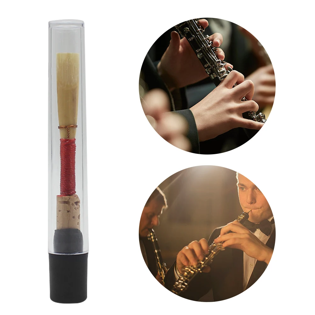 Soft Oboe Reed Good Quality Oboe Tubes with Transparent Plastic Storage Box Wind Instrument Part Waterproof for Beginners