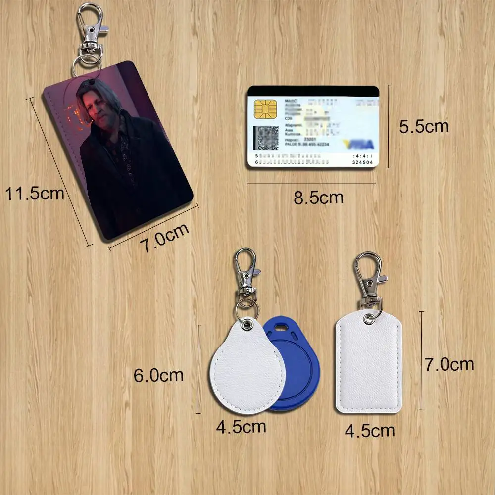 RK900 Markus Detroit game Cartoon Movie Singer Game Anime Leather Card Holder Can Store Access Control ID Card Subway case