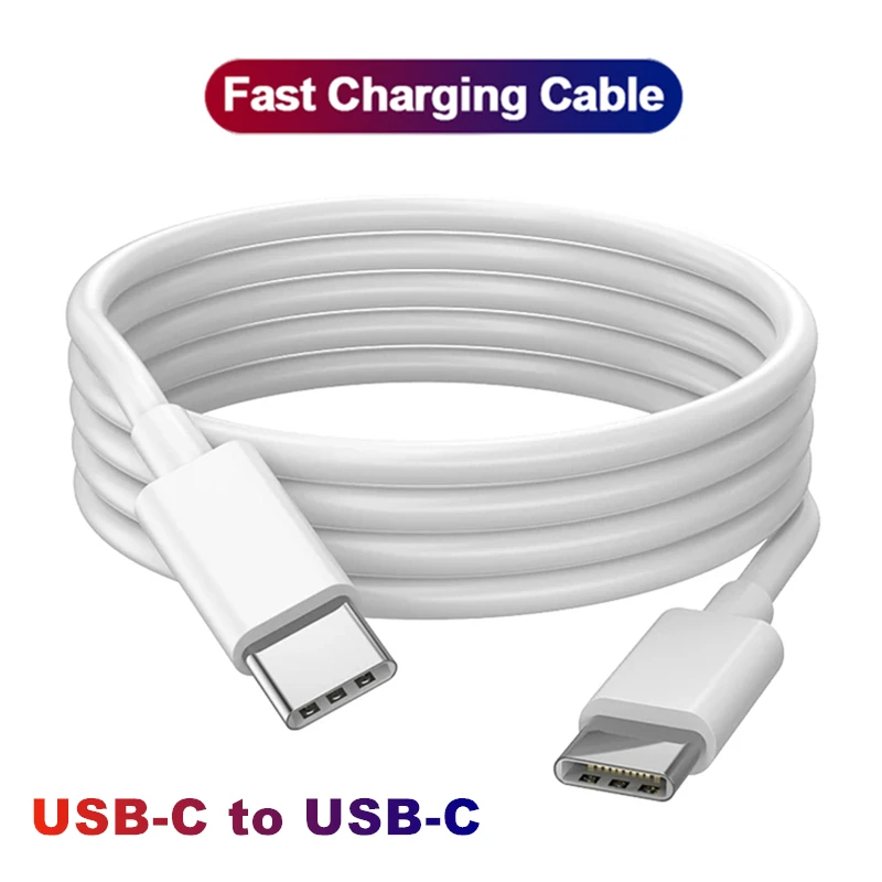 C to C 100W USB C to USB C PD Cable for iPhone 15 Pro Max 16 Plus Samsung Huawei Xiaomi Type C to Type C PD Fast Charging Cable