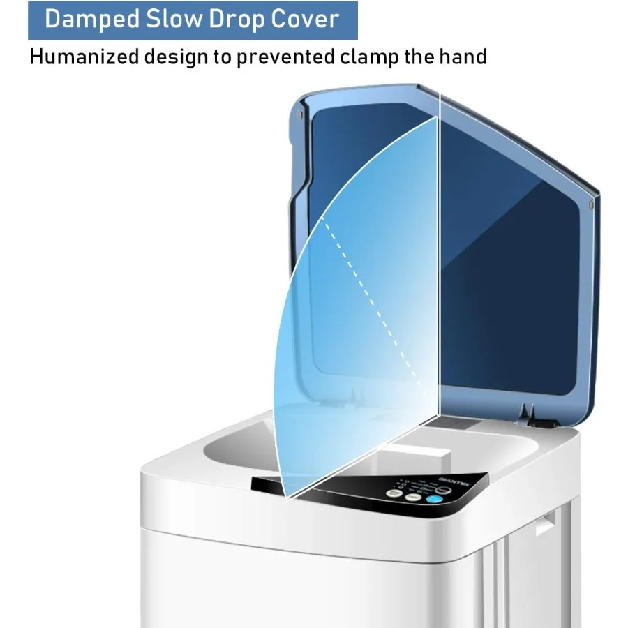 غسالة محمولة أوتوماتيكية بالكامل بسعة 7.7 رطلاً للشقق والتخييم: غسالة غسيل مدمجة مع مدمجة