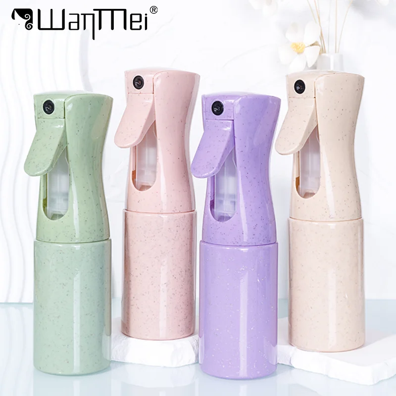 1 stücke Weizen Stroh 200 ml Wasser Spray Flaschen Barber Shampoo Nebel Spray Scan Gartenarbeit Nachfüllbare Flasche Salon Haar Styling werkzeuge