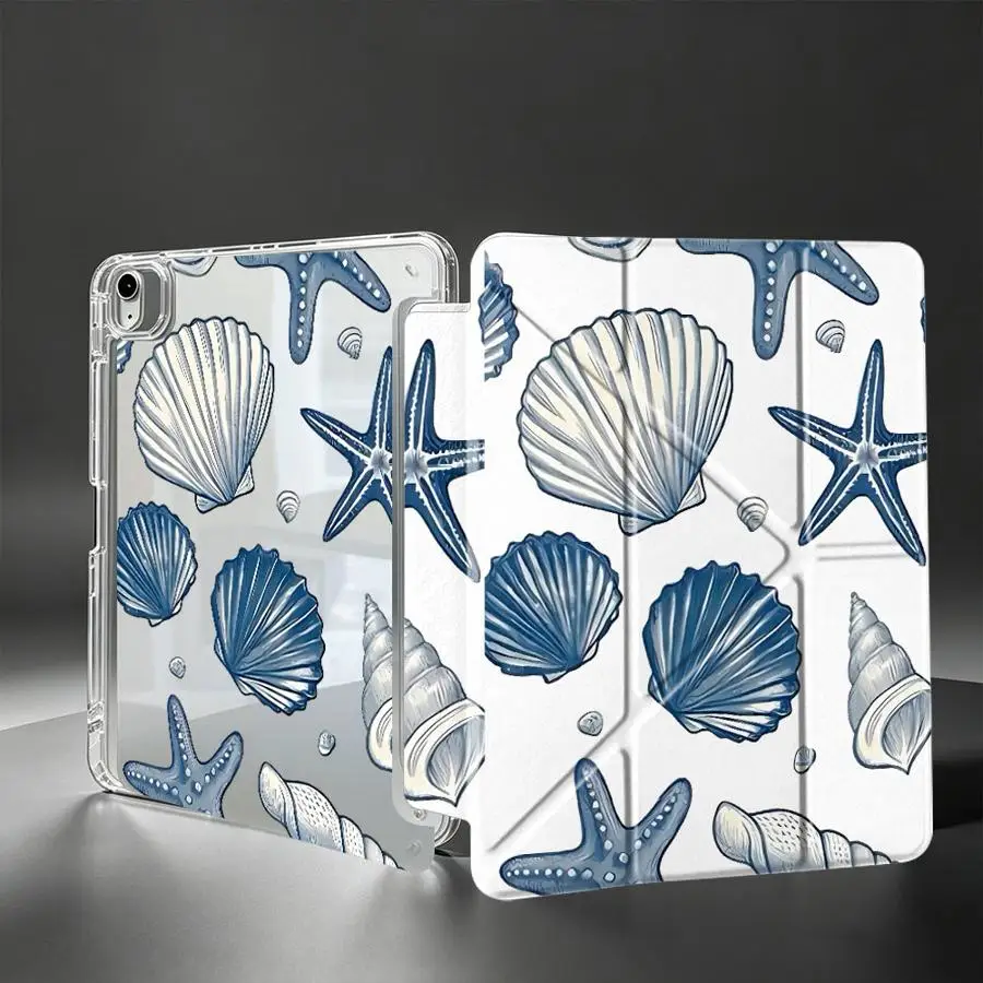 Shell Starfish Tablet Case For Samsung Galaxy Tab A9 Plus S10 Lite S8 A11 S9 Plus A8 S7 FE With Pen Slot Cover