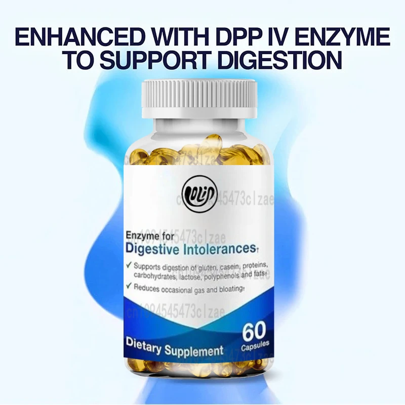 

Digestive Enzyme Supplement for Gluten, Casein, Carbohydrates, Fats, and Polyphenols - Digestive Enzyme (60 Capsules)