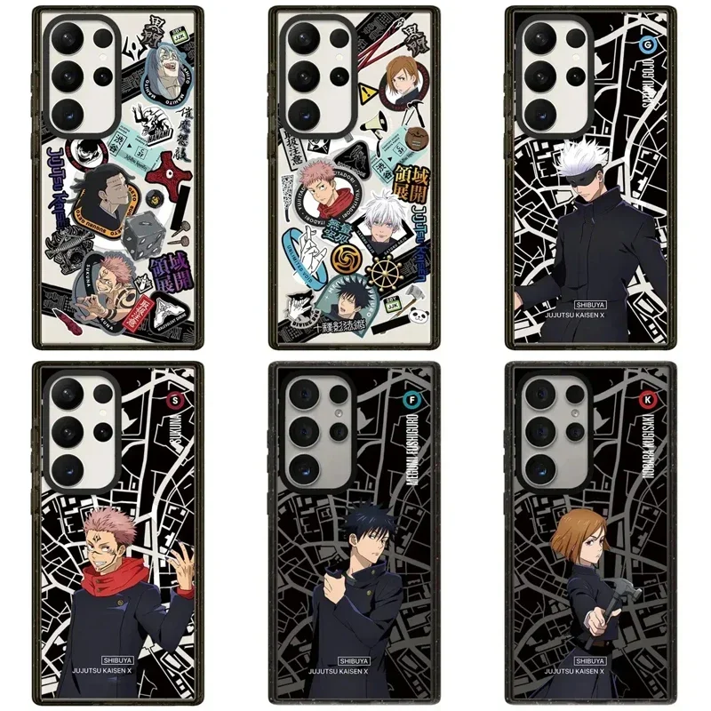 Anime SHIBUYA MagSafe Acrylic Phone Case for Samsung Galaxy S23U S24 Ultra S25 Ultra S25 Plus Cover Protective Shell