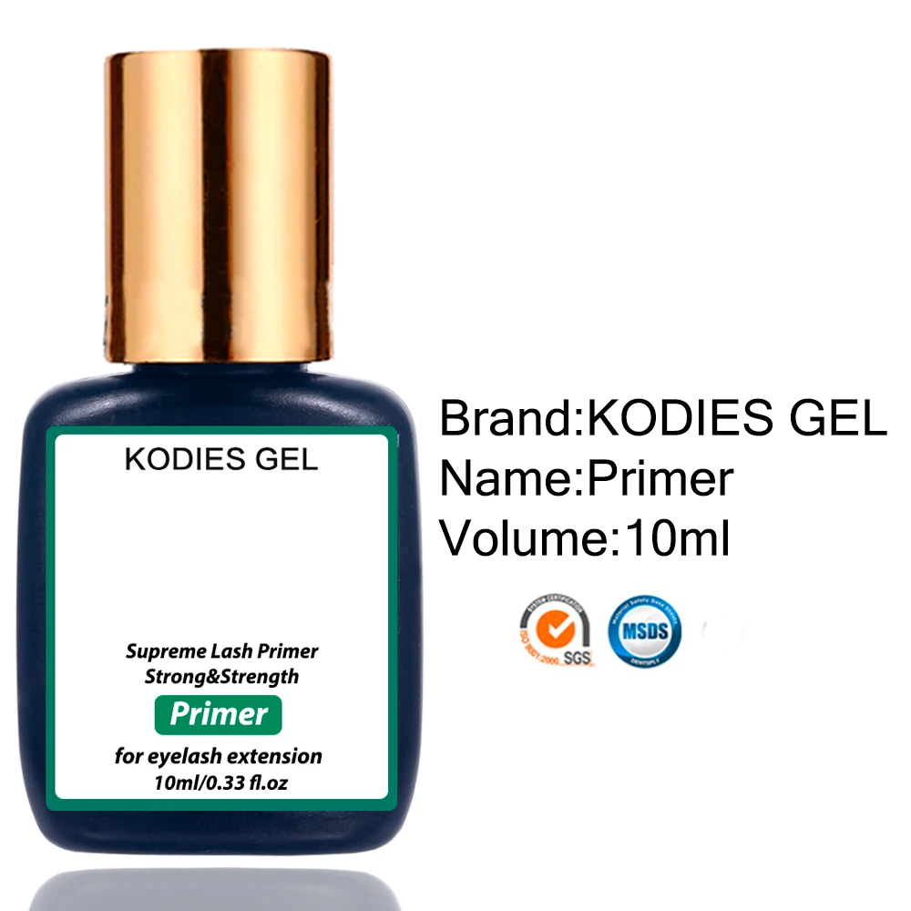 KODIES GEL Lash Primer First Eyelash Extensions Supplies 10ML Super Bonder Lashes Lifting Strong Adhesive Hold Fixing Agent Glue