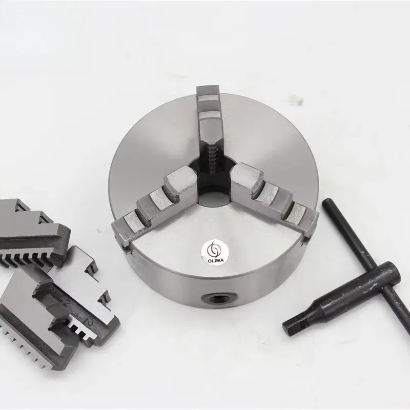 K11 3-Jaw Lathe Chuck 200mm Manual Self-Centering 3 Jaw Lathe Machine Tools Accessory