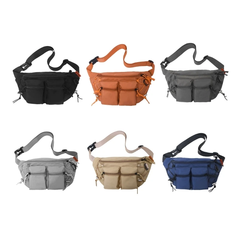 

2023 Fashion Crossbody Bag Leisure Bag Travel Belt Bag Large Capacity Sling Bag Nylon Chest Bag Over The Shoulder Bag