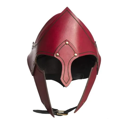 قناع درع الكتف الجلدي الرجعية نورس فايكنغ القرون الوسطى تأثيري الأداء الدعامة #3