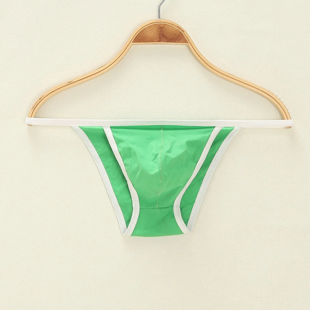 Sexy Men's G-Strings Thongs Bikini Underwear U-convex Pouch Cotton Blend Panties Low Waist Man Briefs Underpants