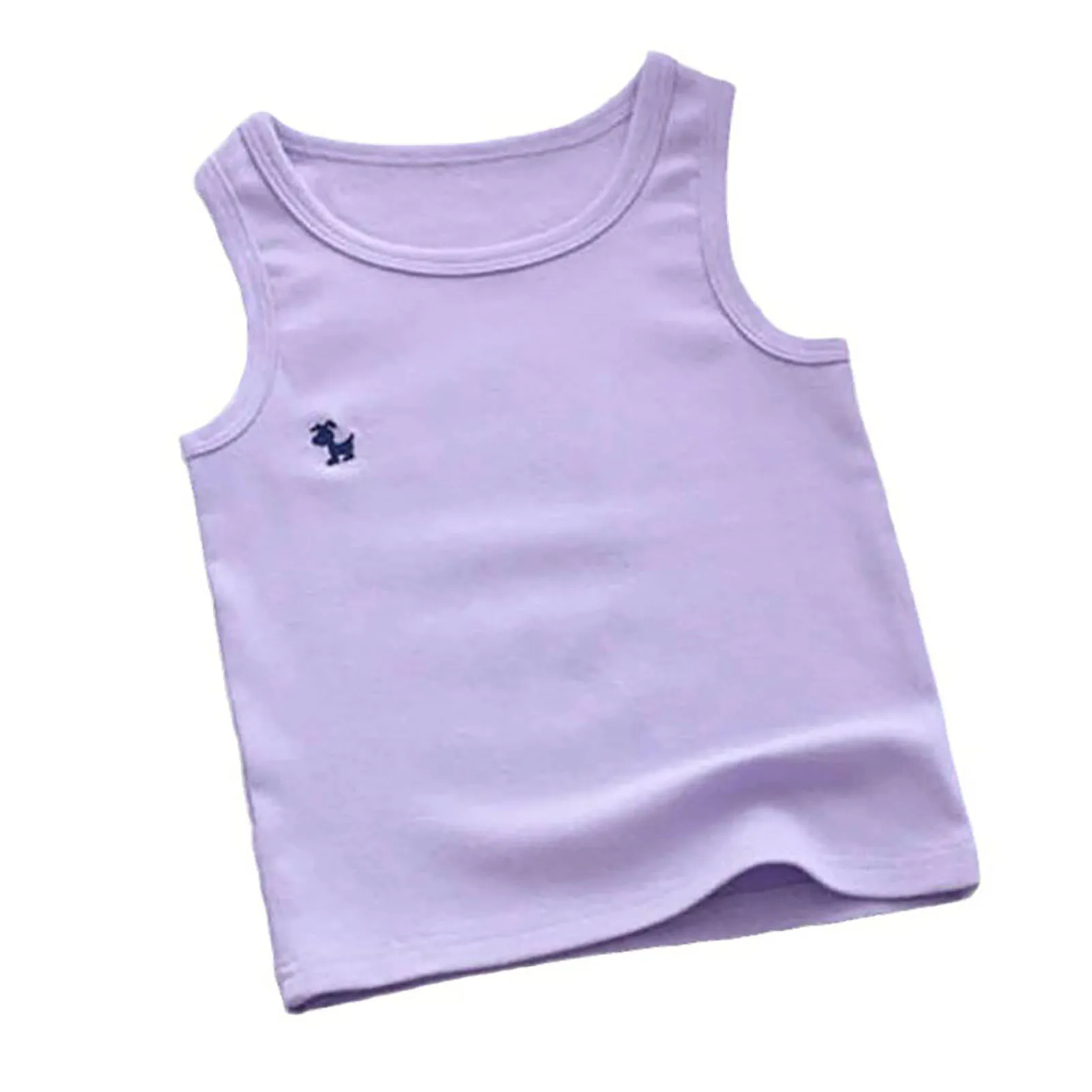 Unisex Toddler Solid Tank Tops Thinly Children's Cotton Casual Tank Tops for Holiday Vacation Christmas SEC88