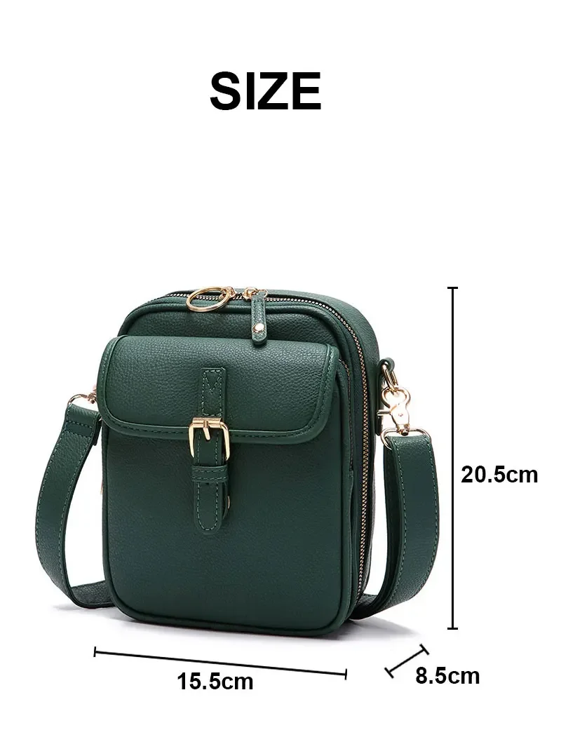 Vintage Schultertasche mit 10 RFID-Fächern, Doppelschichtig, Große Umhängetasche, Tragbare Tägliche Pendler-Tasche, Diebstahlsichere Handtasche für Frauen – Detail 2