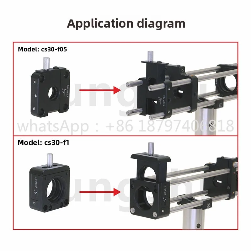 Supporto per filtro a sgancio rapido con sistema a gabbia da 30 mm con filettatura SM05/SM1