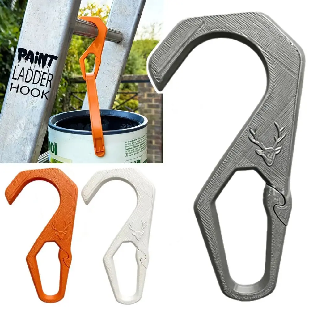 High Quality Multi-Purpose Ladder Hook with Buckle Easy Install Painting Hook Tool Multicolor Household Hook For House Repair