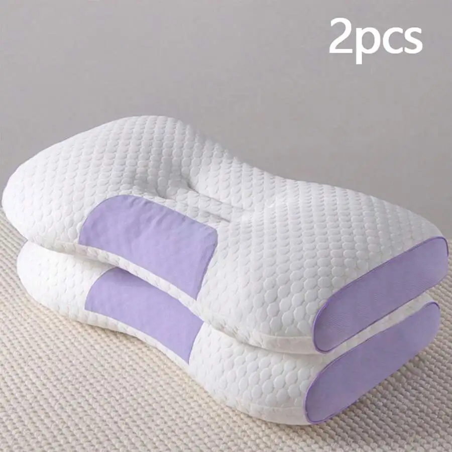 2 Ergonomic SPA-Style Sleeping Pillows. High Elasticity, Machine Washable, Comfortable Pillow Core. Available In Multiple Colors