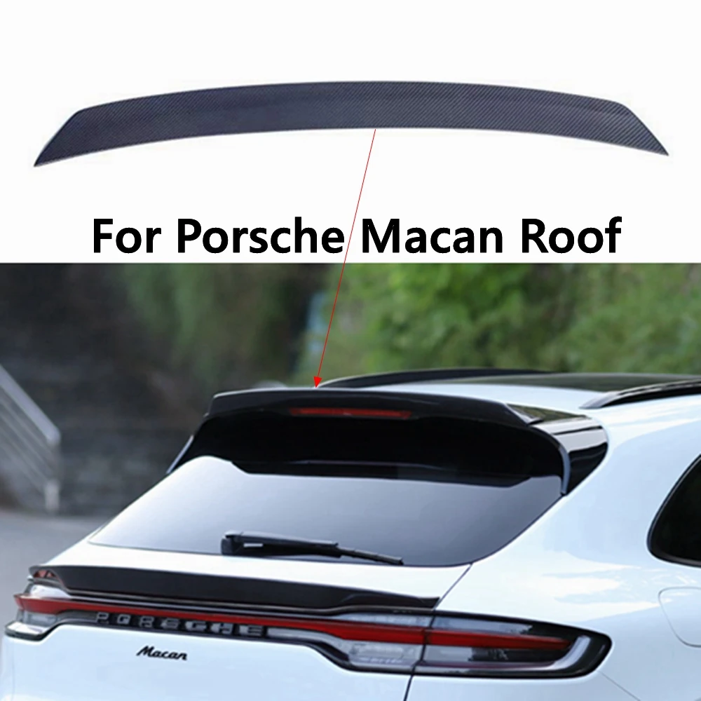 For Porsche Macan Gts car spoiler Macan Turbo rear Roof accessories carbon fiber 2018-2020