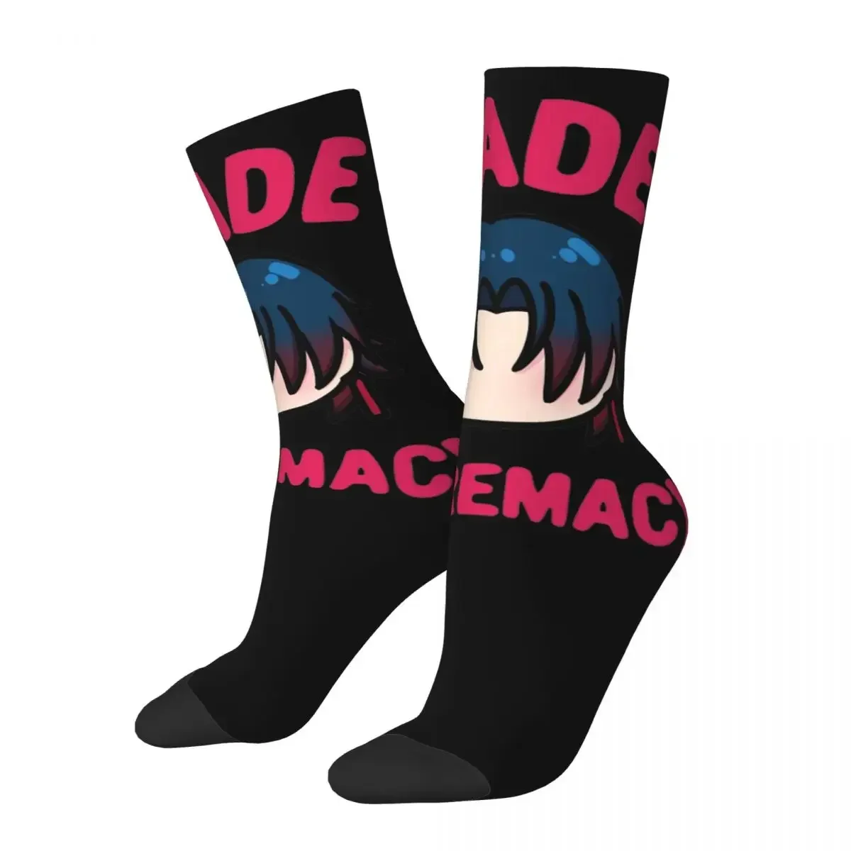 

Cool Honkai Star Rail Blade Supremacy Chibi Basketball Socks Polyester Long Socks for Women Men Breathable