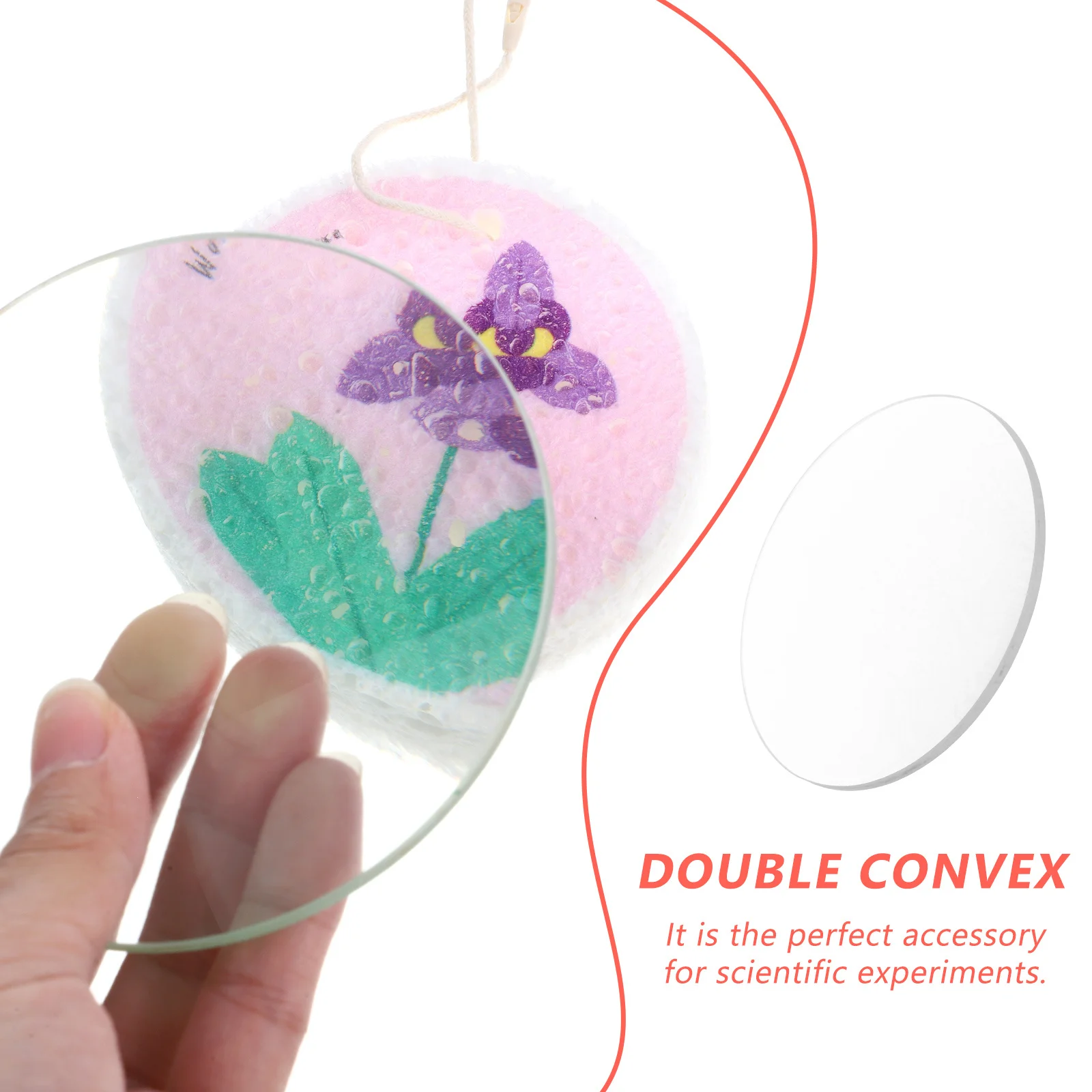 Convex Lens for Experiments Glass 300mm Focal Length 10cm Diameter Optical Instrument Premium Material