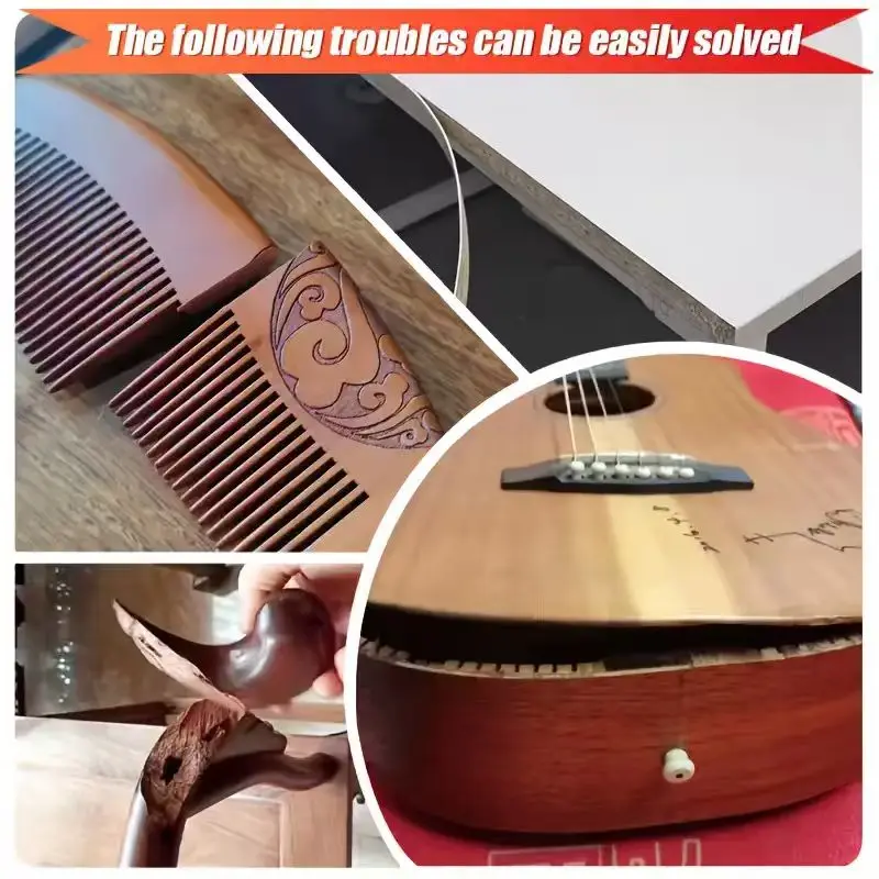 Nowy klej New401 do drewna i majsterkowania, szybkoschnący, odpowiedni do naprawy mebli, produkcji wyrobów z drewna i dekoracji wnętrz, 20g