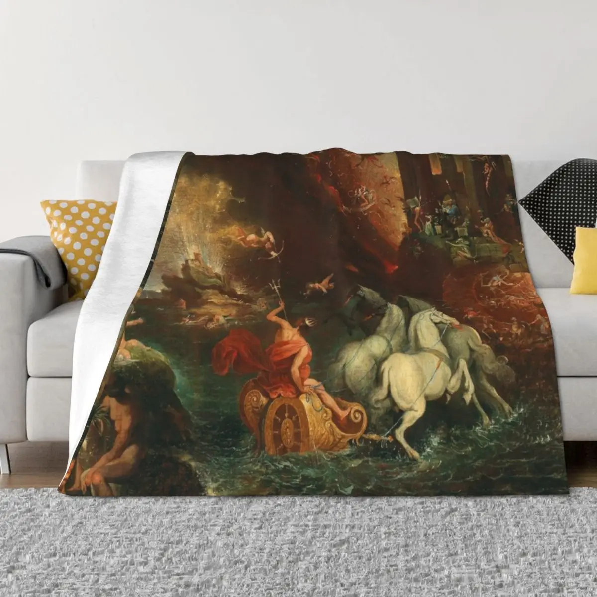 

The king riding through Hell Throw Blanket cosplay anime Personalized Gift Decoratives Soft Blankets