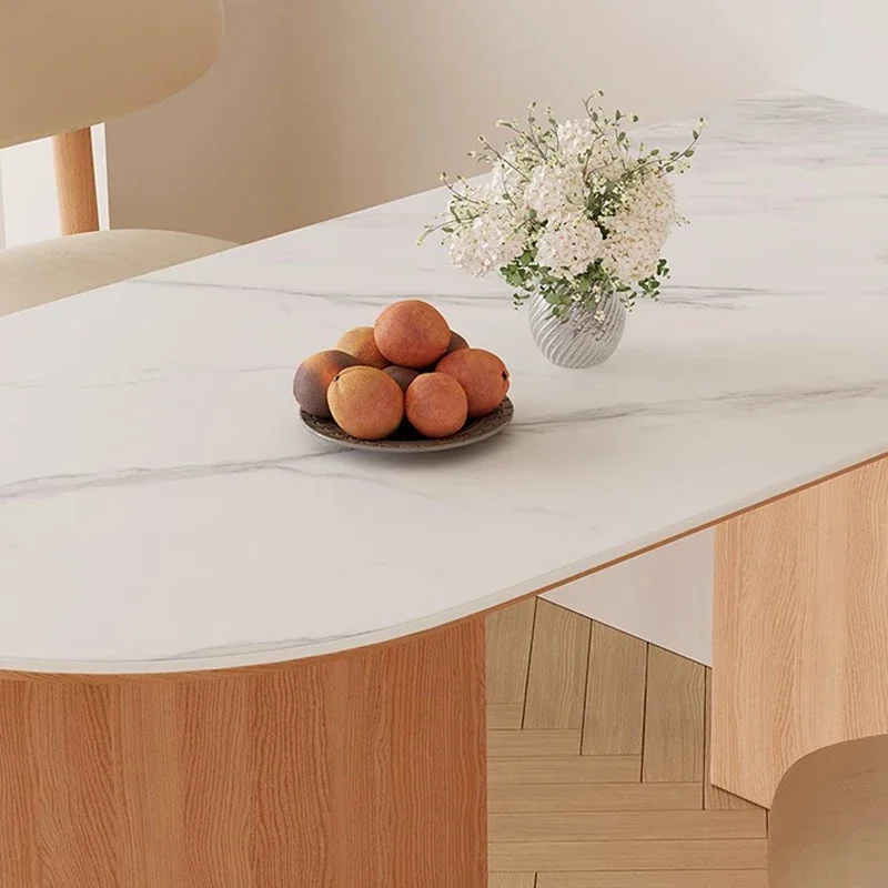 

Sedentary Table Round Multifunction Home Furniture Restaurant Tables Elegant Dining Room Comedor Extendable Oval Luxury Cafe
