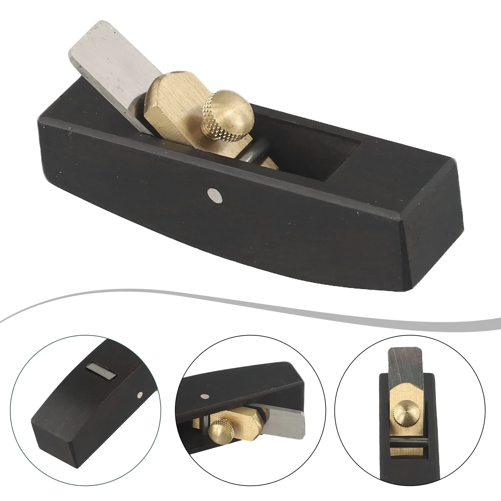 Pialla per legno Mini pialla per la lavorazione del legno Creazione del legno fai-da-te Lunghezza lama regolabile Lame piatte per la lucidatura