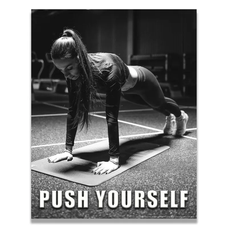Workout Motivational Poster Art Print Women's Weightlifting Home Gym Decor POSTER Painting Home Decor