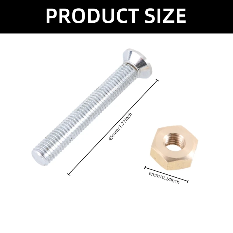 4 本の 6mm ステンレス鋼ネジターンテーブルカートリッジ取り付けパネル固定ネジ