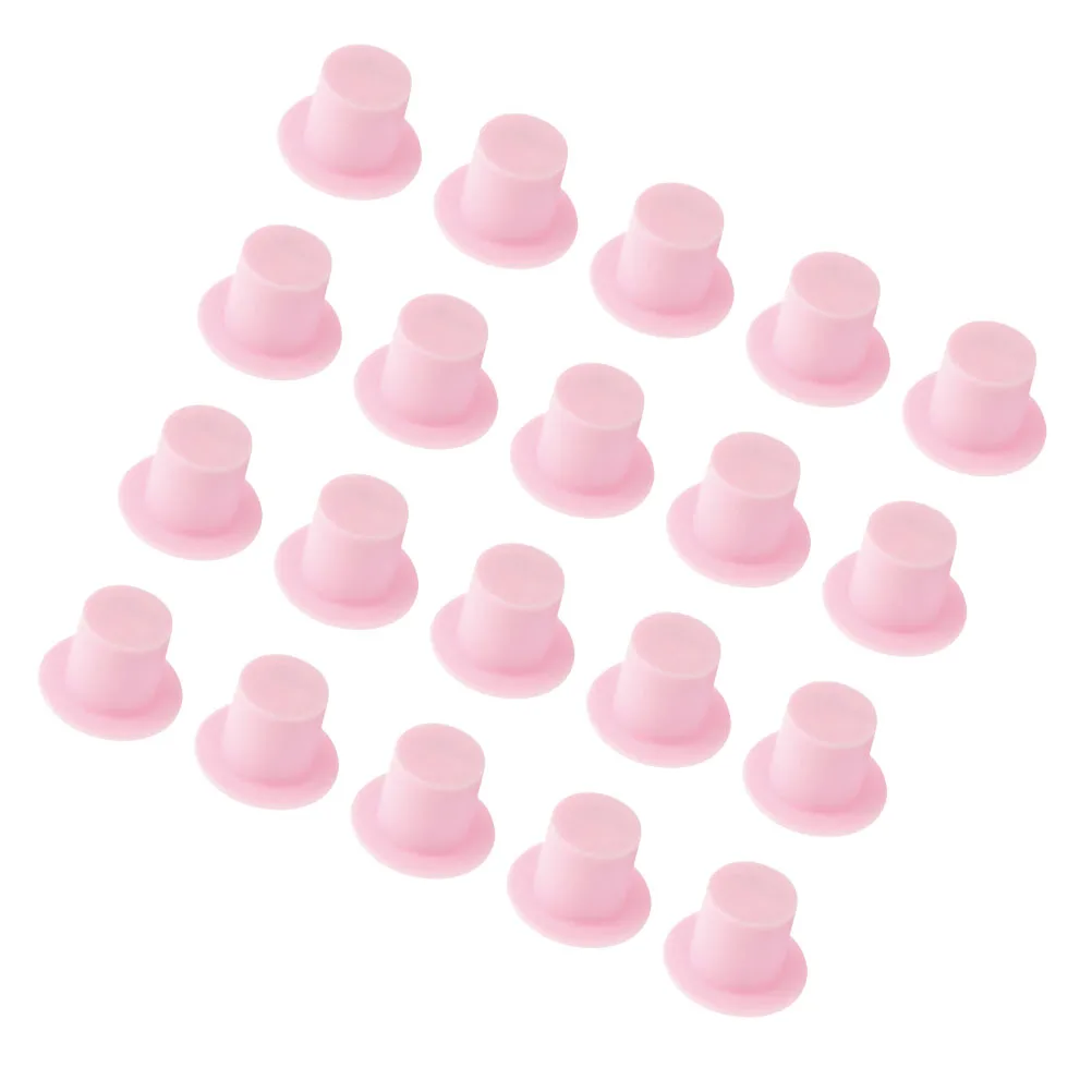 

100 Pcs DIY Craft Small Hat Clown Has Mini for Christmas Handmade Accessories Pink Pendant Hats