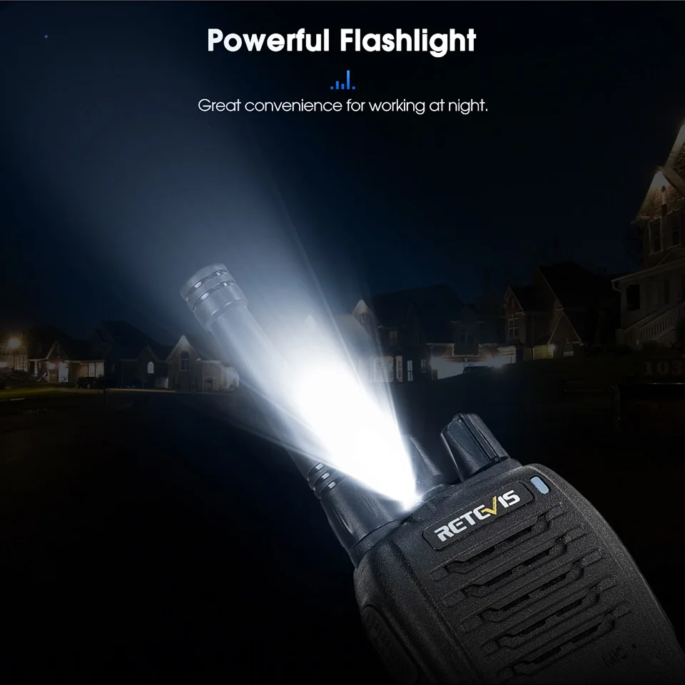 RETEVIS RB668 Walkie-Talkie 4 Stück FRS Zweiwege-Funkgerät mit Typ-C-Ladegerät Tragbare Lizenzfreie Funkgeräte für Hotel und Restaurant – Detail 11