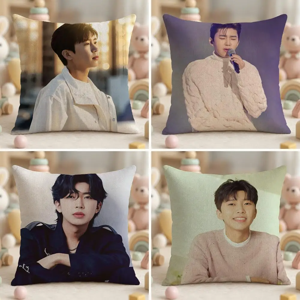 Pop Singer L-Lim Young WoongS Cushion Cover Ultra Soft Throw Pillow Cover Skin Friendly for Sofa Bed Home Decor Gift