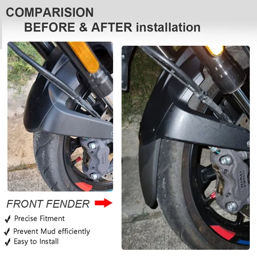 Imagen 2 del producto Extensión de guardabarros delantero para 2024 CFMOTO NK450 450NK 450 NK, extensor de guardabarros delantero