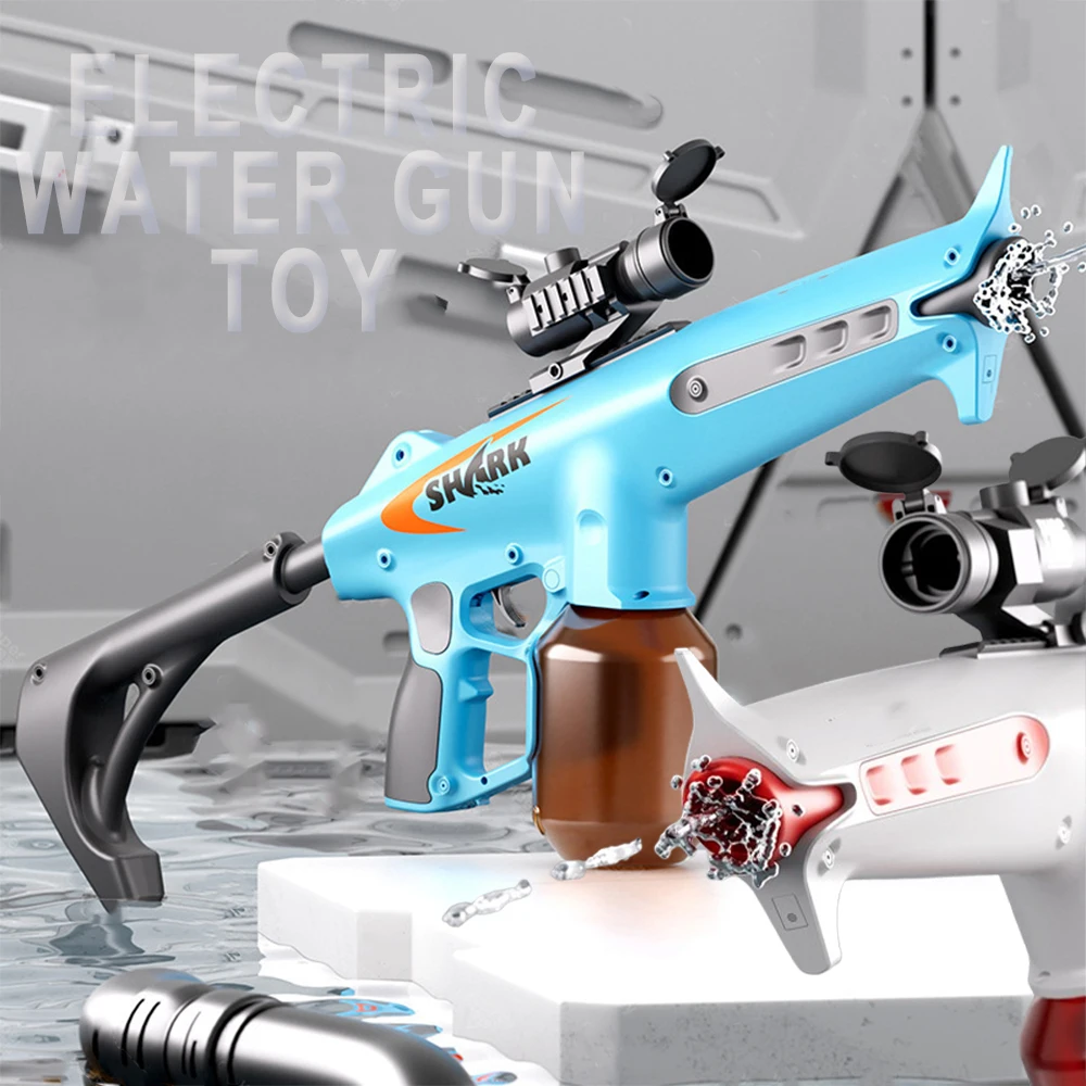 

Electric Water Gun Toy Summer Large-Capacity Fully Automatic Water Suction Shooting Toy Outdoor Children Beach Water Fight Toy