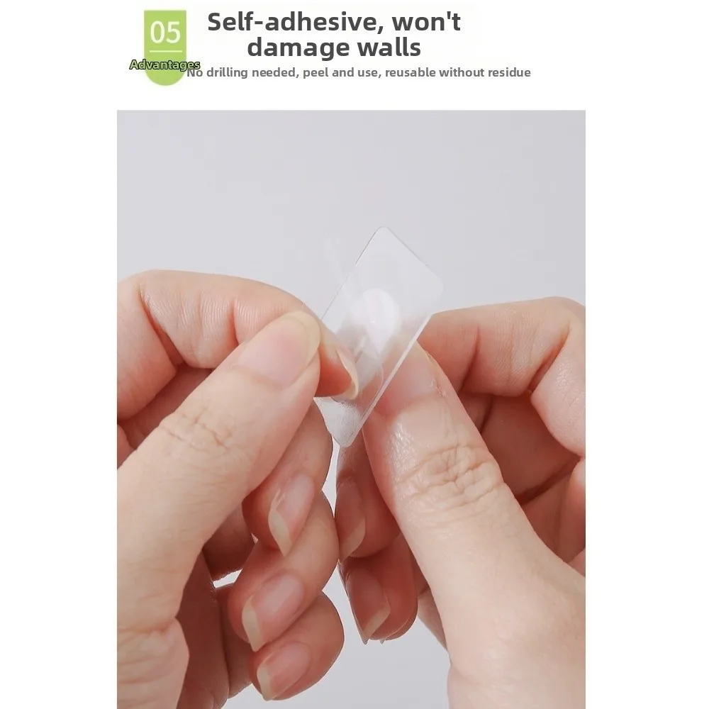 Transparent Invisible Self-Adhesive Hooks No Traces Not Easy To Fall Off Mini Strong Hooks Tiny Hook Multi-functional