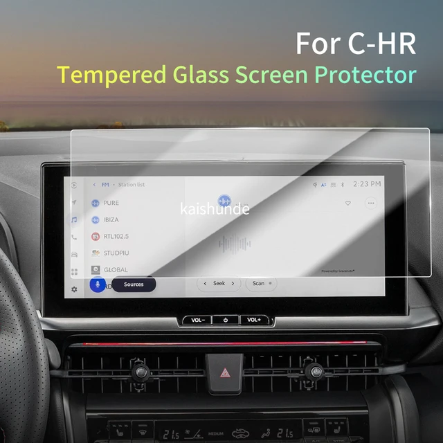 Naklejki samochodowe Metry Protector dla 2024 Toyota CHR Szkło hartowane Folia ochronna Wyświetlacz Nawigacja Akcesoria samochodowe