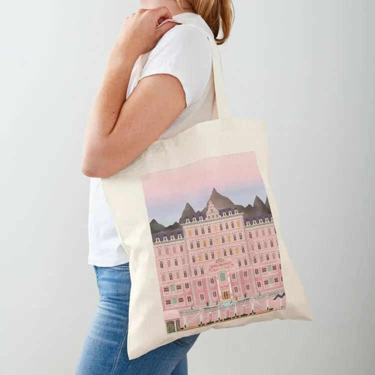 Grand Budapest Hotel Poster Wes Movie rushmore Tote Bag custom bags canvas shopping bag personalized tote bag Eco