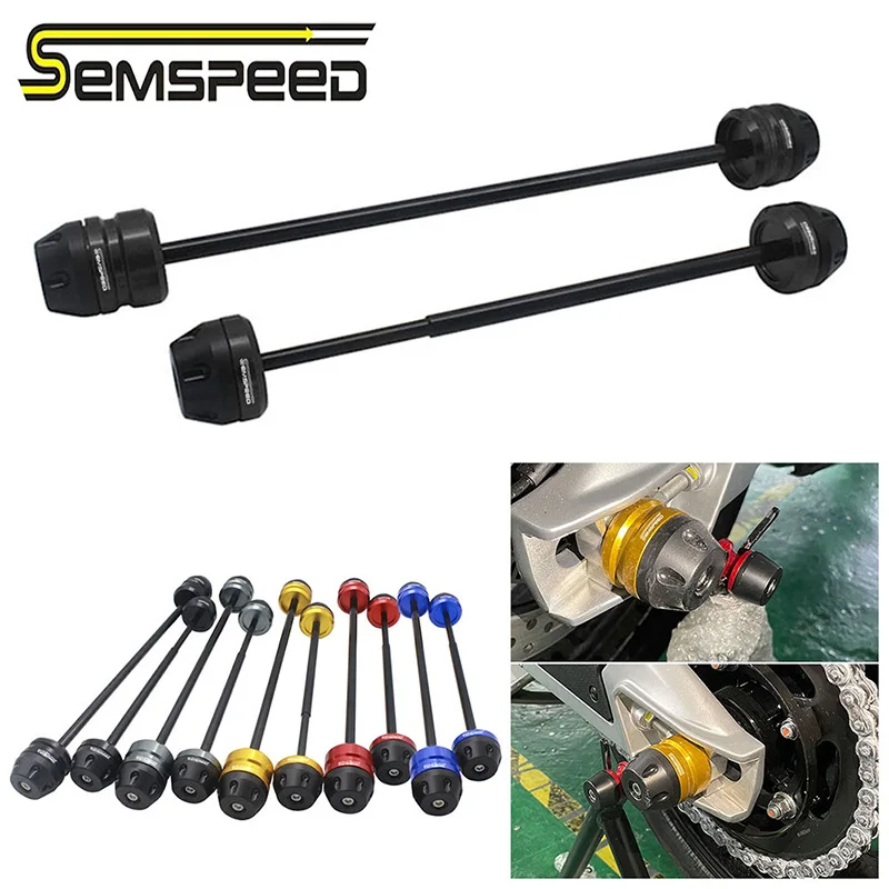 

‌SEMSPEED For Aprilia RS660 2020-2025 Front/Rear Crash Slider Wheel Axle Protector Motorcycle Fork Hub Block Anti-Collision Kit