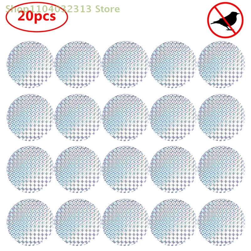 

20 шт., садовые лазерные светоотражающие шипы, сетчатый забор, устройство против птиц, отпугивающее средство для отпугивания птиц, инструмент для защиты растений